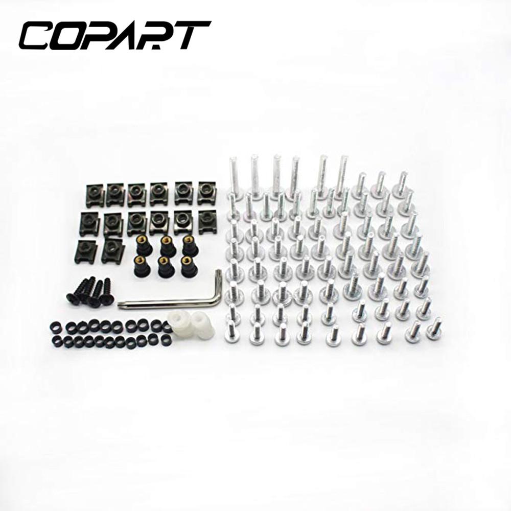 For Suzuki GSXR 600 750 1000 600 750 1000 K1 K2 K3 K4 K5 K6 K7 K8 K9 195/PCS Universal Fairing Bolt Kit Fastener Clips Screws