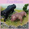 American Bully Pitbull Pvc Animal Model For Child Learning And Home Decor