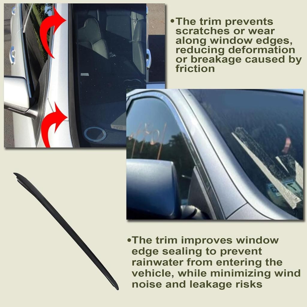 Priprilod Front Rechts Beifahrerseite Windschutzscheibenleiste Zierleiste Kompatibel mit Acura TSX 2009-2014#73152-TL2-305