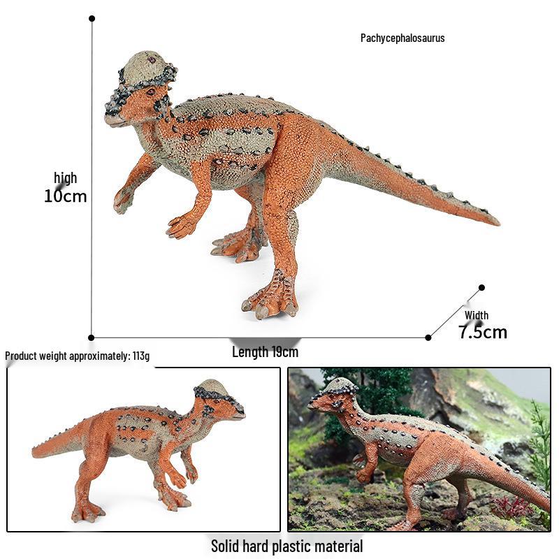 Jurassic Dinosaur Toy: Pachycephalosaurus & Styracosaurus Model - Kids Gift & Decoration