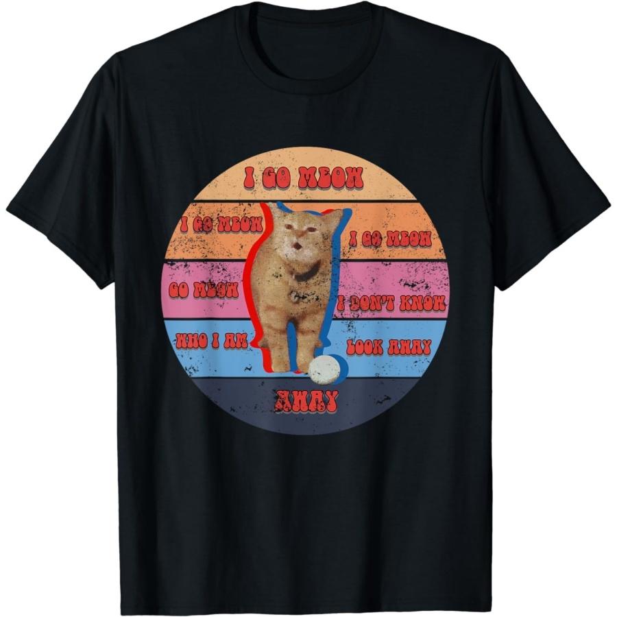 xHWJH I Go Meow Funny Cat T-Shirt XXXXXL разноцветный