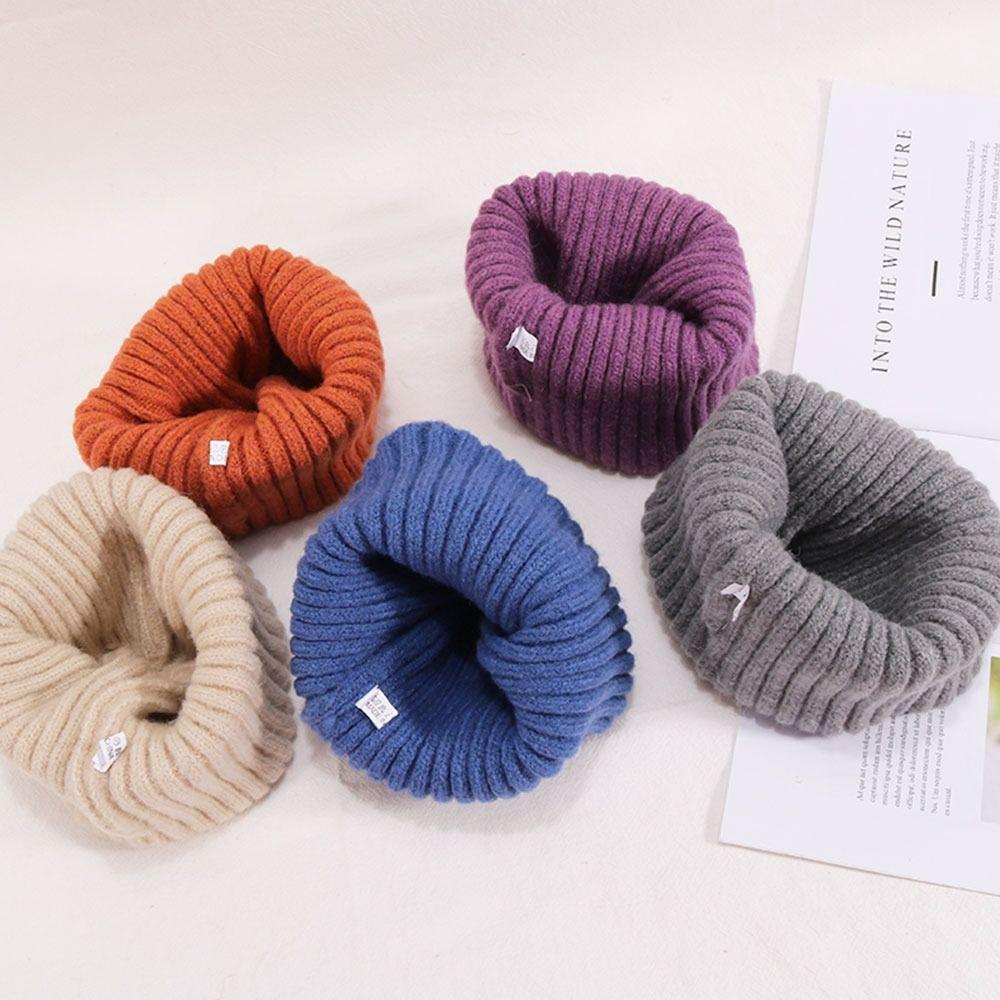 Winter Cute Kids Hats Handmade Thick Warm Soft Beanie Ear Warmer Knitted Cap Dinosaur Shape