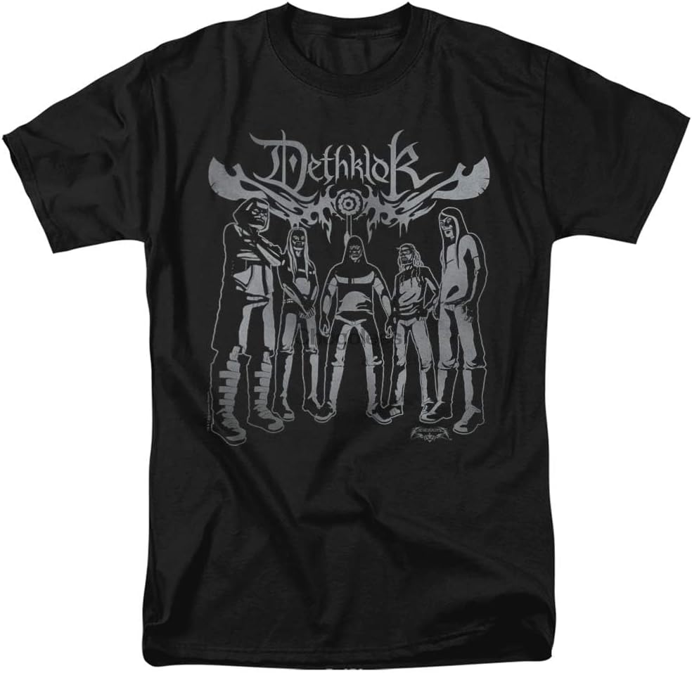 Women Metalocalypse Dethklok Band Unisex Adult T Shirt Black XXL чёрный