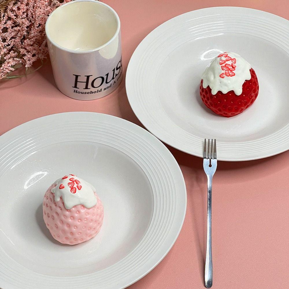 Slow Resilience Stawberry Toy Soft Stress Relief Sensory Ball Squeeze Toys  for Anxiety Relief