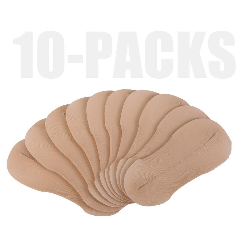 10-Pack Women's No-Show Short Socks with Heel Protection - Full Coverage Ankle & Heel, Thin Summer Invisible Socks Suitable For, Travel, Dates