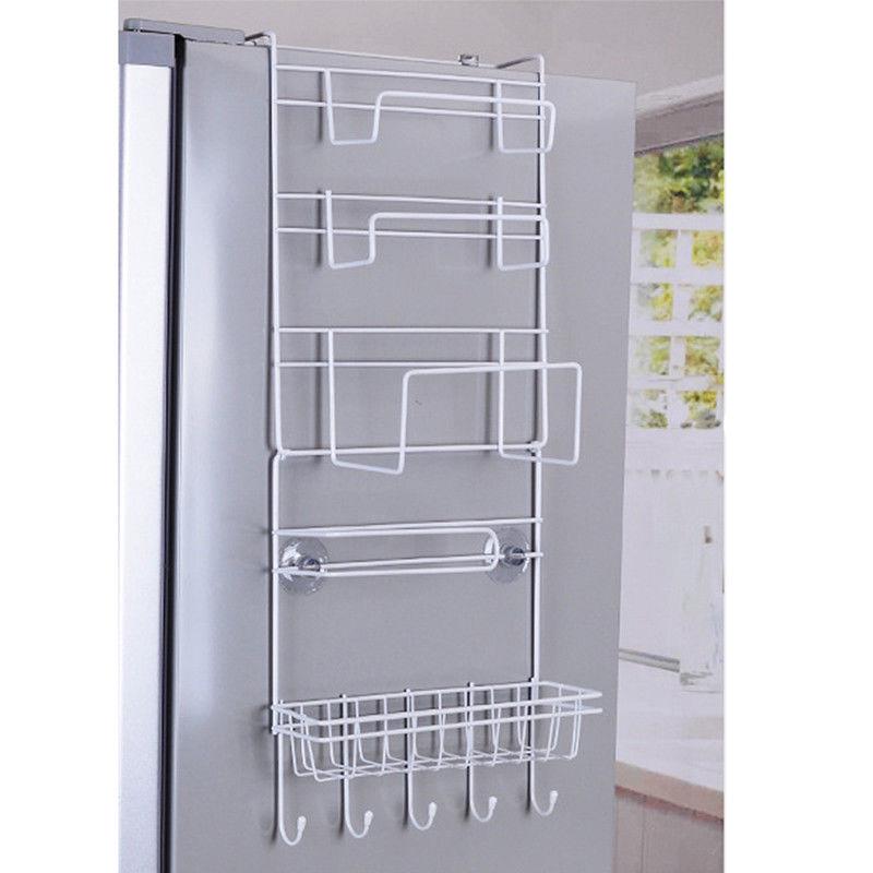 Over Door Kitchen Storage Basket Spice Rack 6 Tiers Pantry Closet