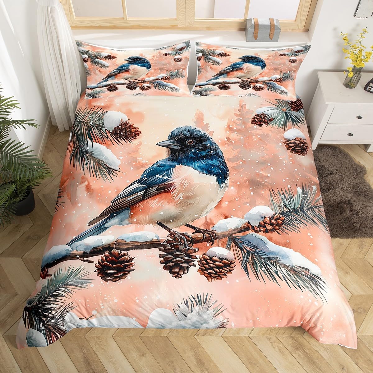 

Christmas Soft Duvet Cover King-Sized Dimensionsd Dimensions Lovely Dog Comfortable Quilt Cover Young Boys Young Girls Bohemian Rom Decor Animal 120*200cm Single