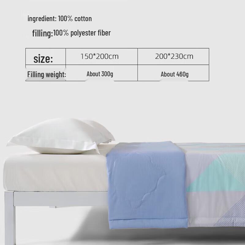 

Mercury Home Textiles Washable Cotton Summer Quilt