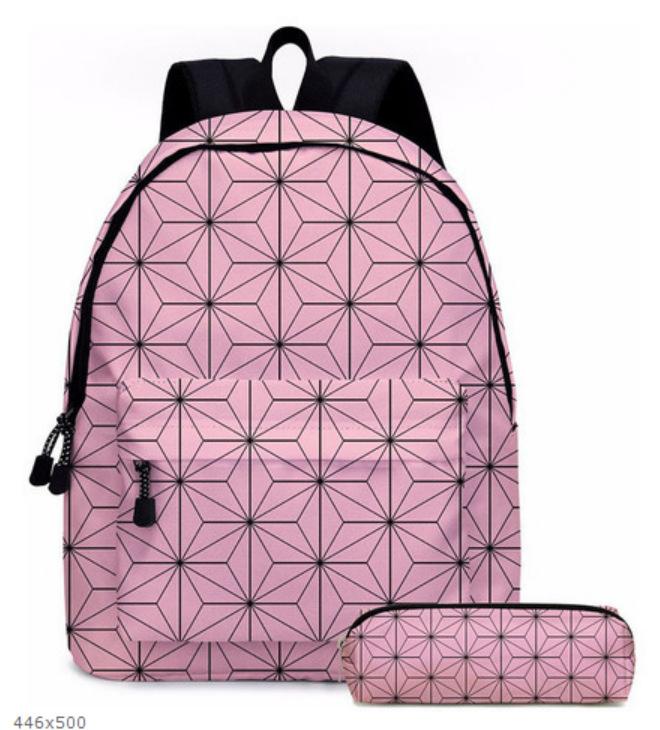 Anime Cartoon Kuromi Two-Piece Backpack Yugui Dog Kt Cat Primary School Bag Children'S Backpack