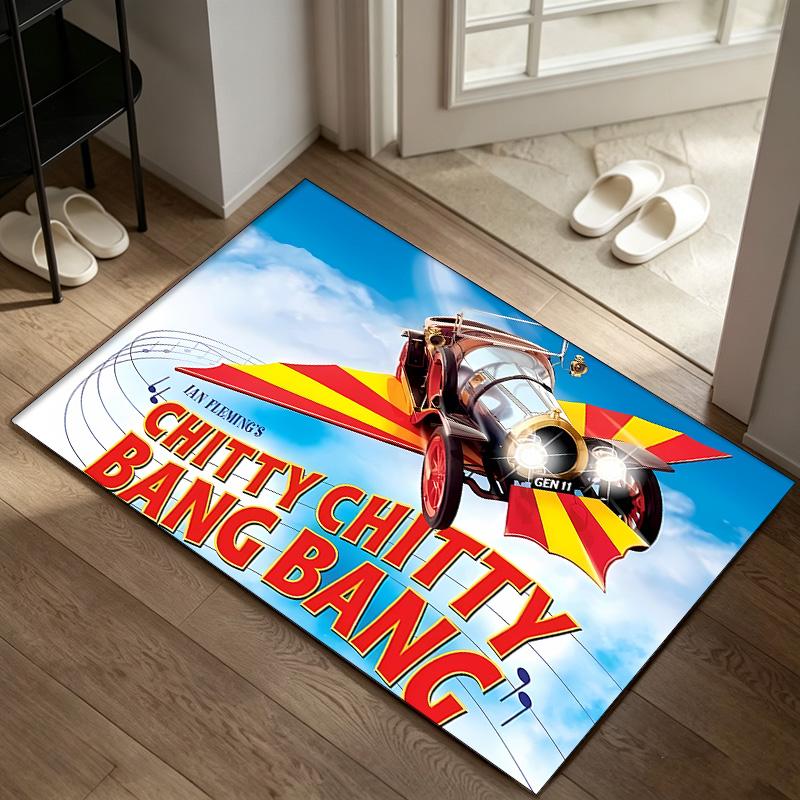 Chitty Chitty Bang Bang A rug suitable for office chair areas living rooms and computer desks perfect for home offices and an ideal holiday gift