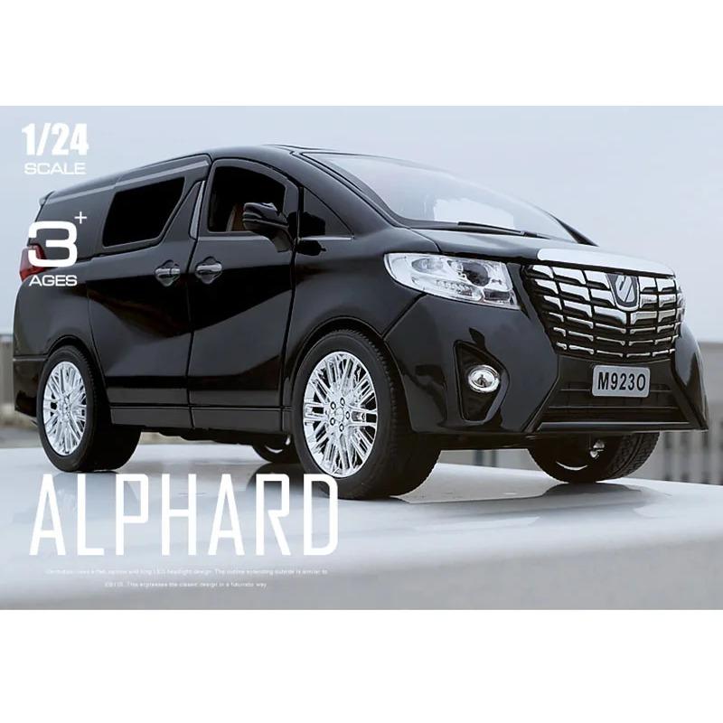 1/24 Toyota Alphard MPV Automodell Legierung Auto Druckguss Spielzeugautomodell Pull Back Kinderspielzeug Sammlerstücke Kostenloser Versand