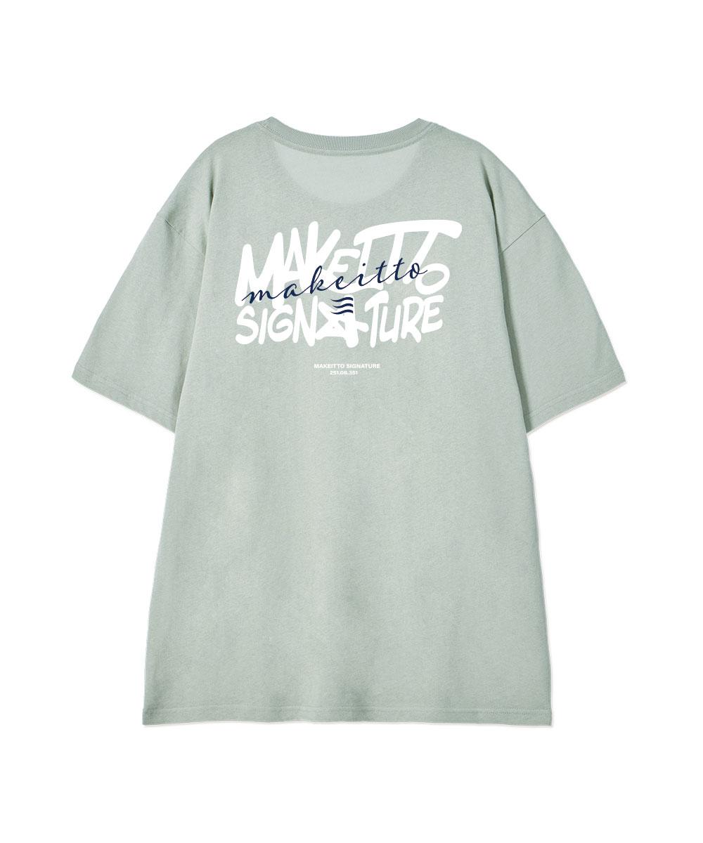Make It Two [Graffiti3 Logo]Crew Neck Tee_Mint Xl