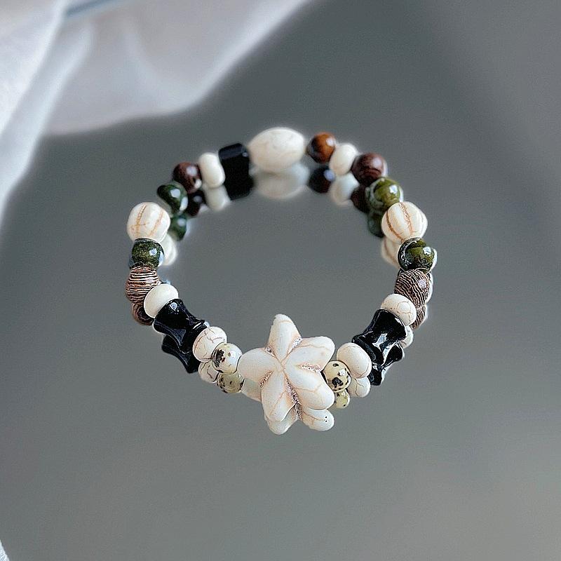 Women's Summer Beaded Ceramic Bracelet: Fade-Resistant Niche Design Gift