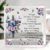 InspirationalChristian Plaque Cross & Butterflies - Floral Design, Bible Verses - Perfect Religious Gift for Encouragement & Spiritual Decoration - D