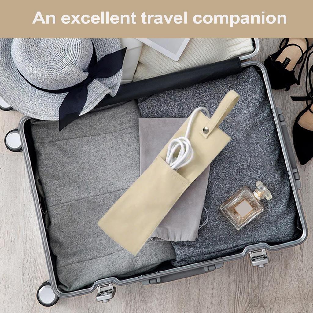 Heat Resistant Mat Pouch Hair Tool Bag Dustproof Waterproof Hair Styling Tool Organizer for Travel Vanity Table RV Salon