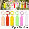 Plastic Hanging Plant Tags Nursery Garden Labels 50 Pcs Pot Marker Ring Buckle