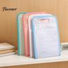 Thick Stitched Carrying Handle Folder Translucent Vertical Expanding File Organizer with 13 Pockets, Accordion Folders Reinforced Labels, A4