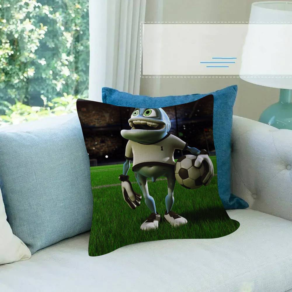 C-Crazy Frog DJ Ding D-Ding cushion  Pillow Gift Home Office Decoration Bedroom Sofa Car Cushion Cover case 45x45