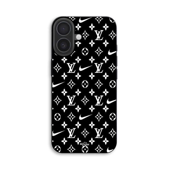Hülle Für iPhone 18 Nike LV schwarzer Hintergrund Maniacase schwarz