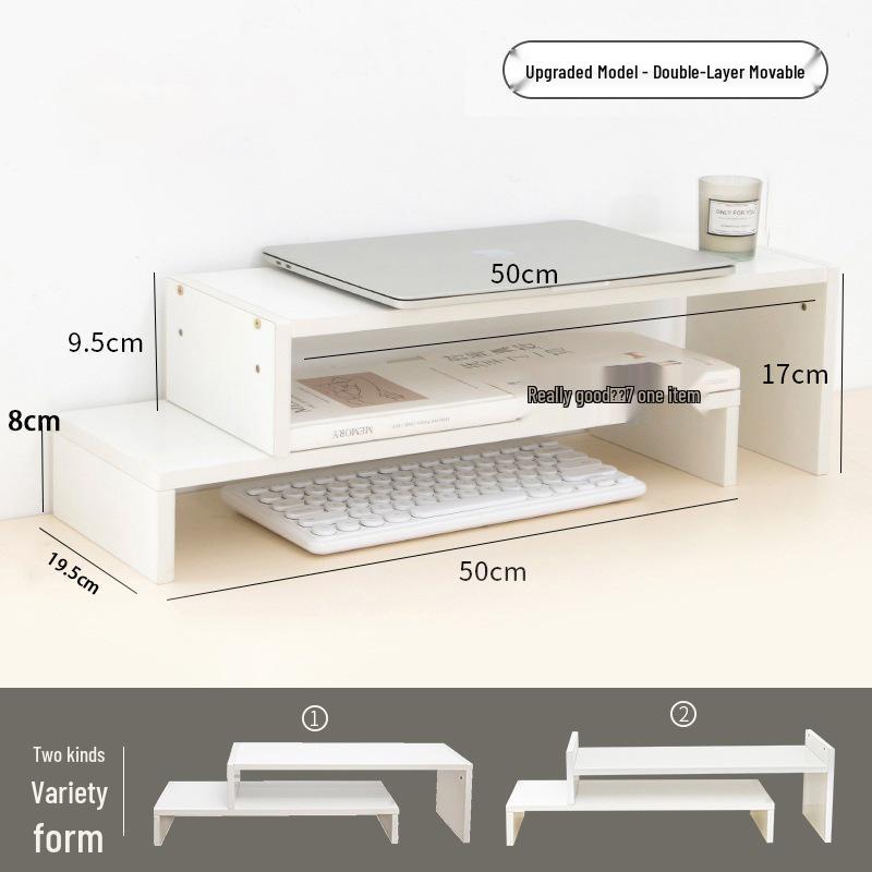 Masaüstü Bilgisayar Monitör Yükseltici Stand ve Ofis Depolama Rafı