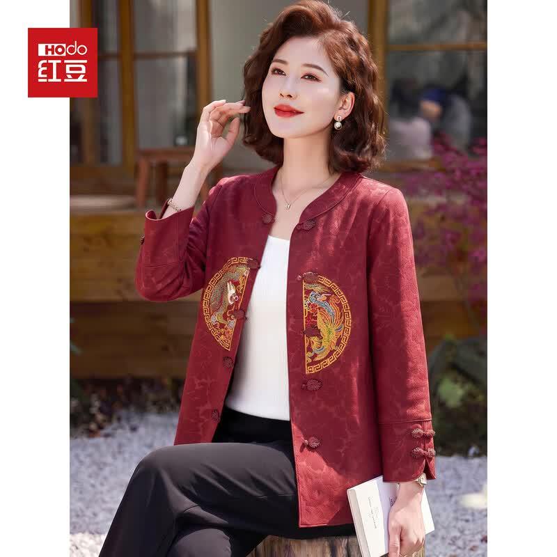 Hodo Women's New Chinese Style Dragon Phoenix Embroidery Cardigan