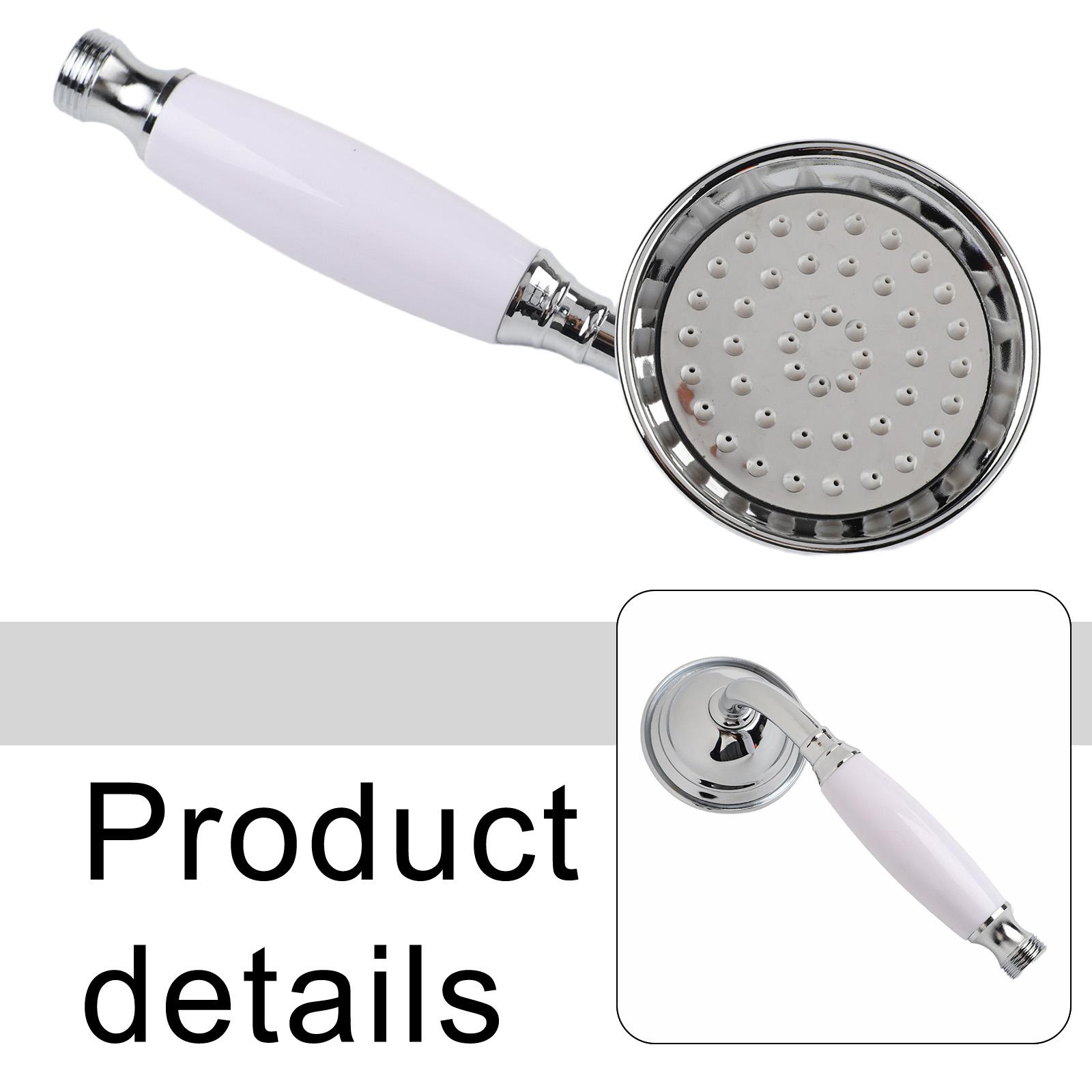 

Ручний душ з елегантним антикварним дизайном та функцією економії води білий