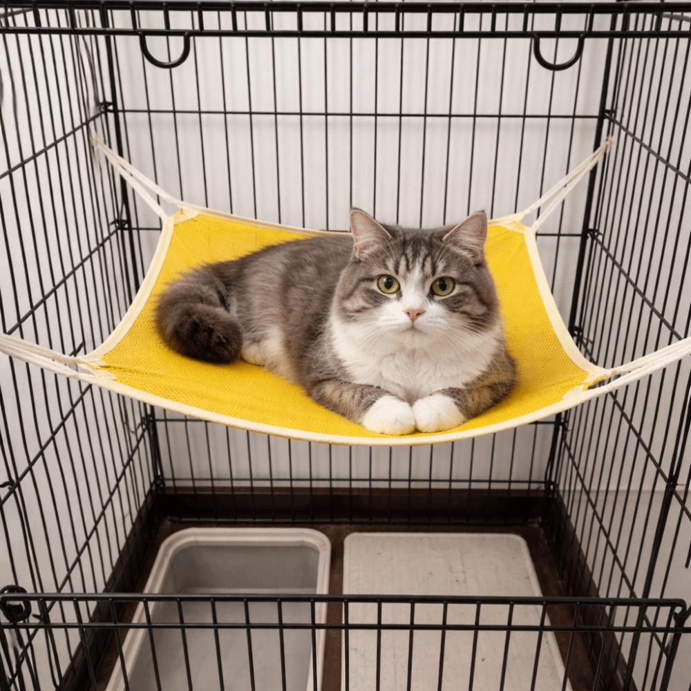 Wear Resistant Cat Hanging Hammock Breathable Mesh Hanging Sleeping Bed Cats Mesh Bed  Pet Sleeping