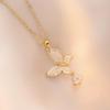X0670 Gold Butterfly Necklace