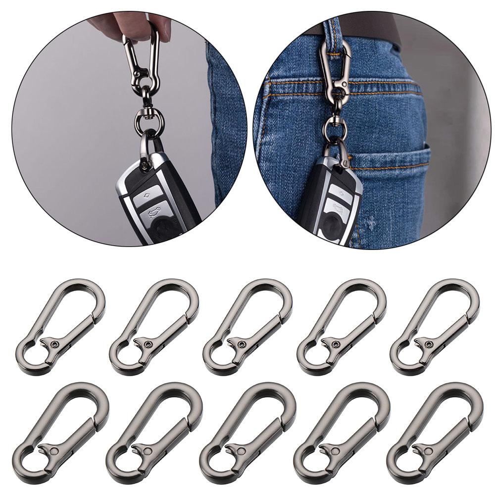 Push Trigger Plated Gate Bag Belt Buckle Carabiner Purses Handbags Snap Clasp Clip Spring Buckles