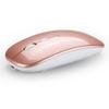Wireless Rechargeable Mouse for Laptop Computer PC Slim Mini Noiseless Cordless Mouse 2.4G Mice for Home/Office