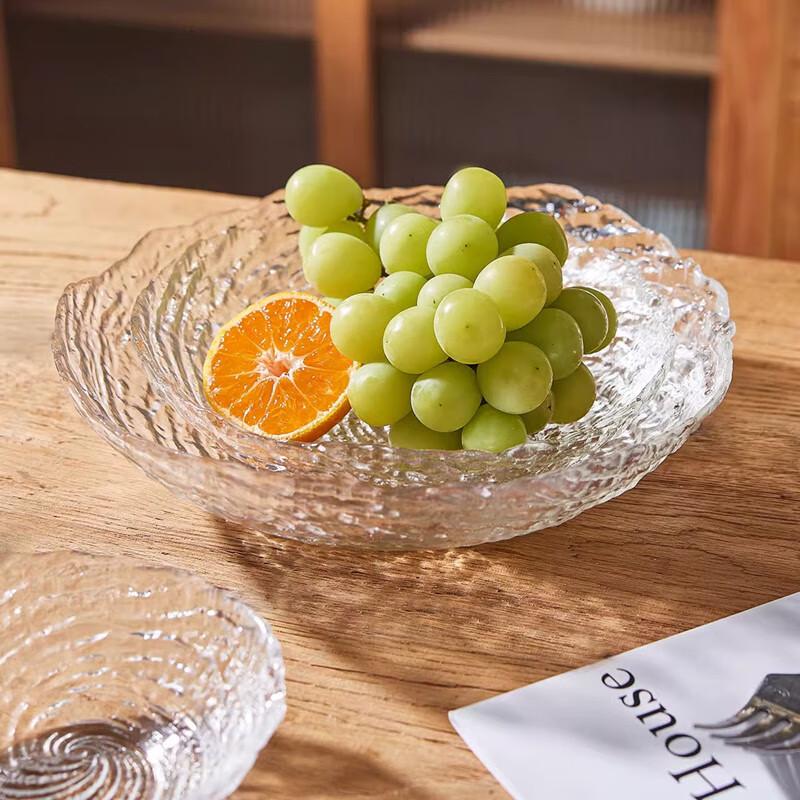 Nordic Irregular Glass Fruit & Snack Plate