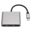USB C to HD Multimedia Interface Hub 3 in 1 4K UHD 3840x2160 30Hz Type C to HD Multimedia Interface 4K USB 3.0 USB C Hub