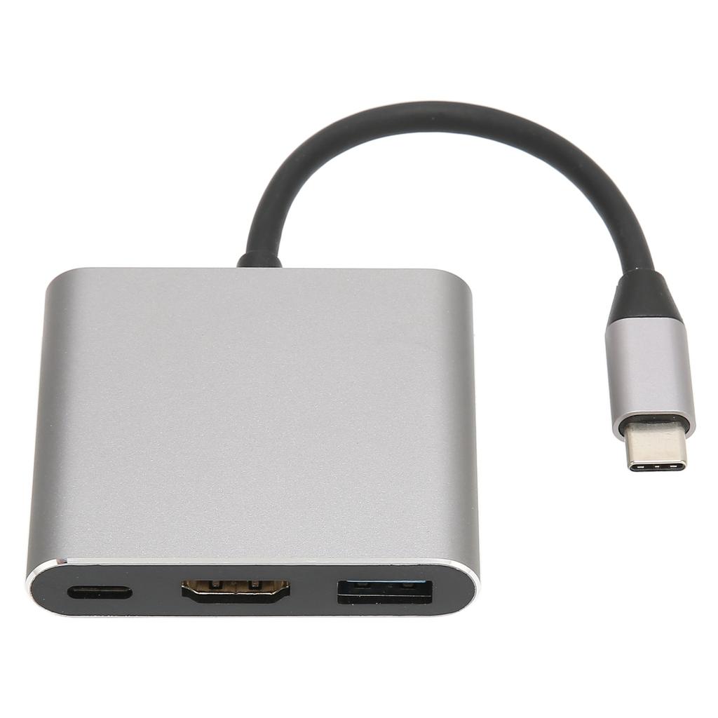 USB C to HD Multimedia Interface Hub 3 in 1 4K UHD 3840x2160 30Hz Type C to HD Multimedia Interface 4K USB 3.0 USB C Hub