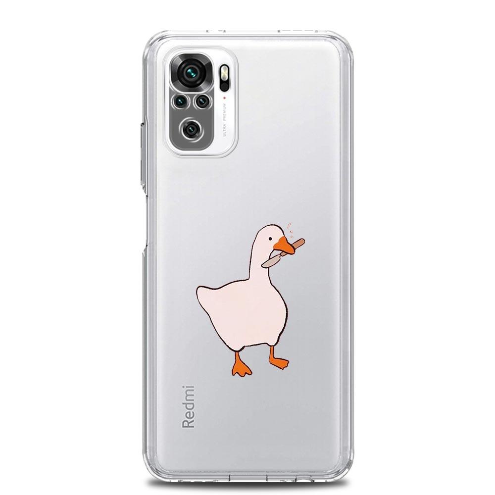 Custodia per Telefono Trasparente Gioco Paperella Carina Cartone Animato Per Xiaomi Redmi Note 12 10C 10 11 9 8 Pro Plus 9S 7 8T 9T 9A 8A 9C K50 K40 Cover