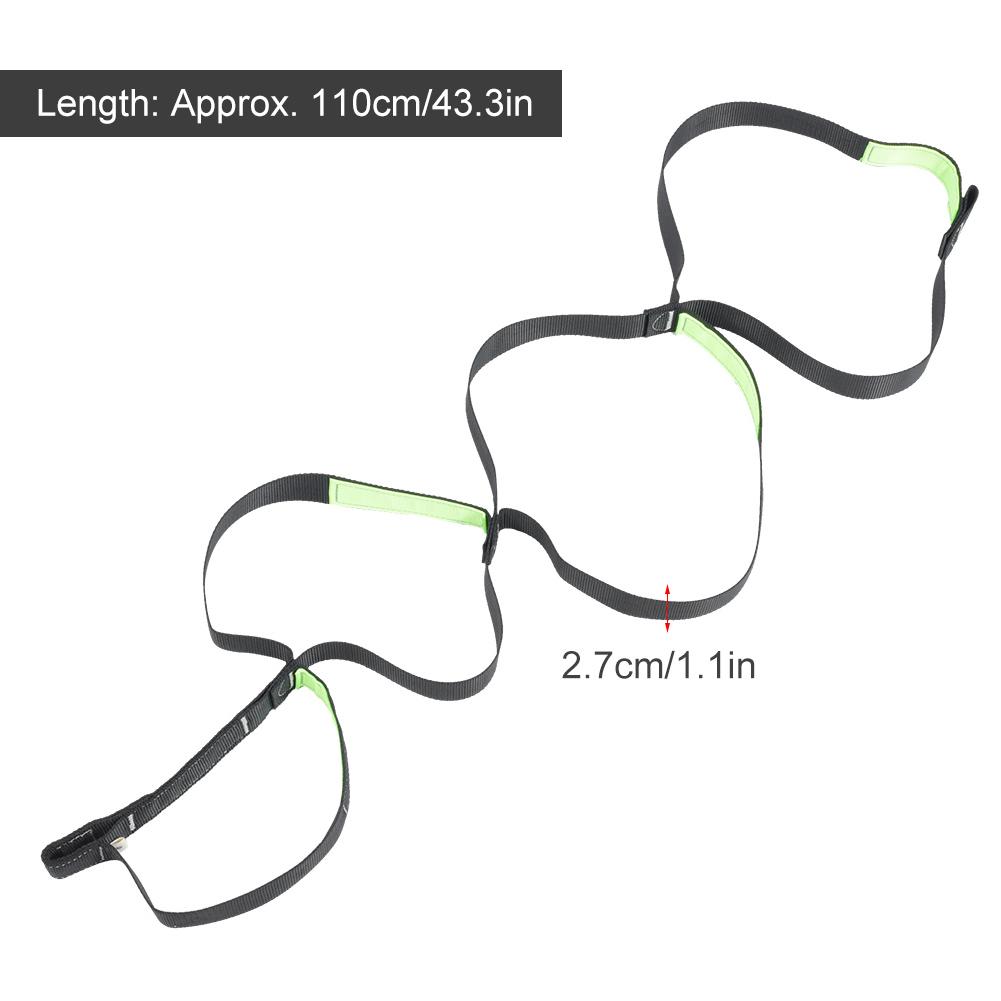 Utomhus Hängande Repstege Platt Steg Uppstigningsrem för Bergsklättring Klippklättring