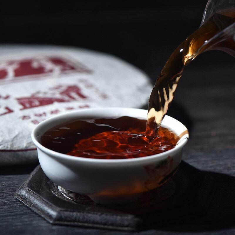 357g YikuChun Tea Leaves XiaoduSai Ancient Tea Pure Material Pu'er Ripe Tea Cake