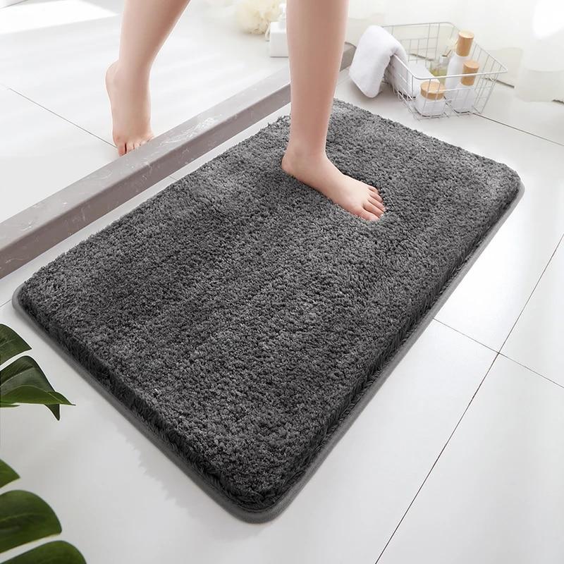 Soft Bathroom Carpet Non Slip Floor Mat Super Comfortable Absorbent Ultra-fine Fiber Foot Mat Suitable for Bathroom Living Room