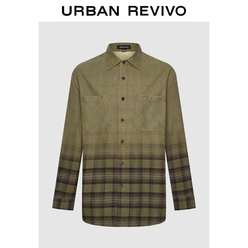 UR Men s 2025 Winter Plaid Cotton Shirt M
