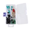 71pcs Air Condition Repair Kit Repair Tool 10pcs Valve Cores 50pcs Hose Gaskets 10pc Valves