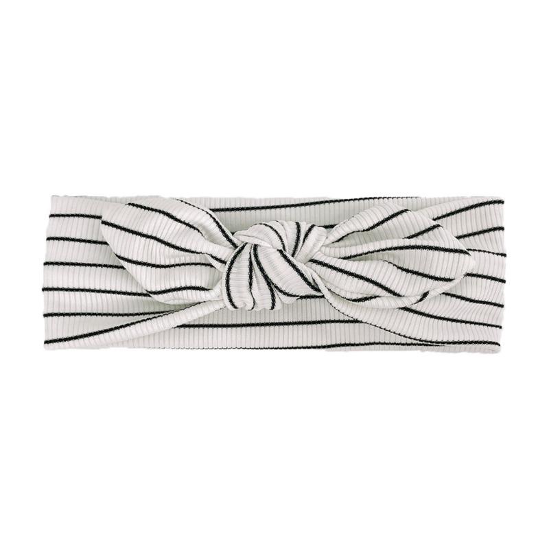 New Striped Children's Rabbit Ears Headband Baby Soft Comfortable Headband Baby Headband Accessories Headscarf