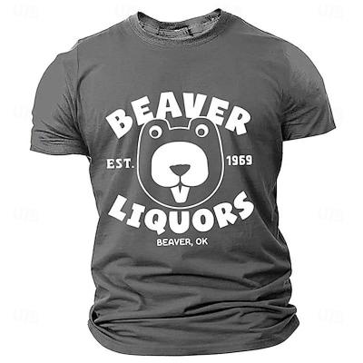 Funny Oktoberfest Beer Vacation Men's 3D Print T Shirt Tee Carnival Party Oktoberfest T Shirt Short Sleeve Crew Neck Shirt Summer