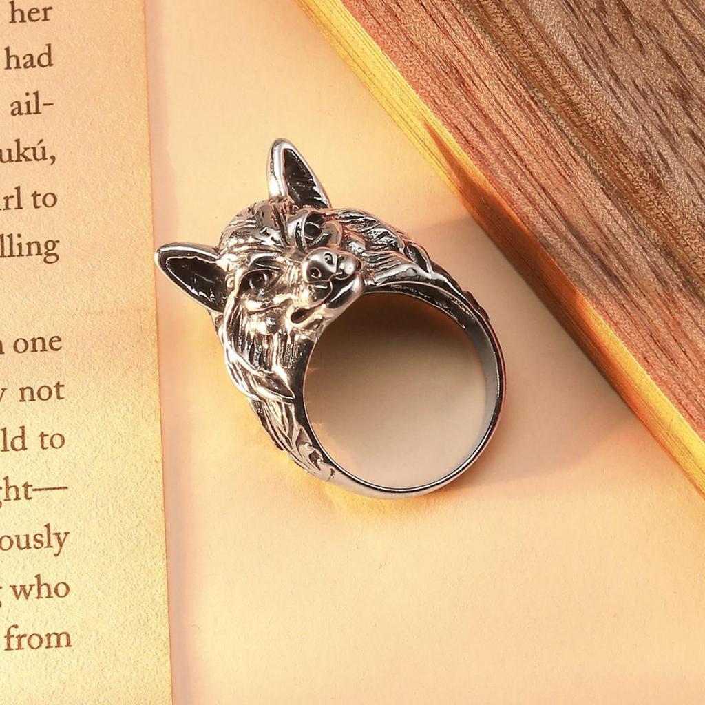 Wolf Head Ring - Retro Style High-End Men's Hip Hop Jewelry