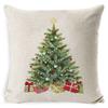 Christmas Pillowcase Gray and White Plaid Office Lumbar Support Home Bedside Cushion Car Neck Cushion