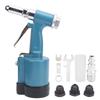 Air Rivet Gun Industrial Grade 3‑Jaw Pneumatic Riveter Aviation Aluminum Hydraulic Structure Blue