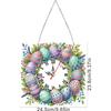 Ceas Artă Meșteșug Pictură cu Diamante 5D Iepuraș de Paște Formă Specială Acrilică Ornamente Suspendate Pictură cu Diamante Decor Cameră de Sufragerie