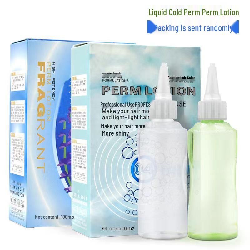 Watery Perm Lotion for Hair Salons - Cold Perm Curling Agent for Fluffy Hair Roots (100ml X 2)
