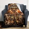 Name Custom Houston Dynamo Print Flannel Blanket High Quality Warm Comfortable Cover for All Seasons Perfect for Gifts Home Decor