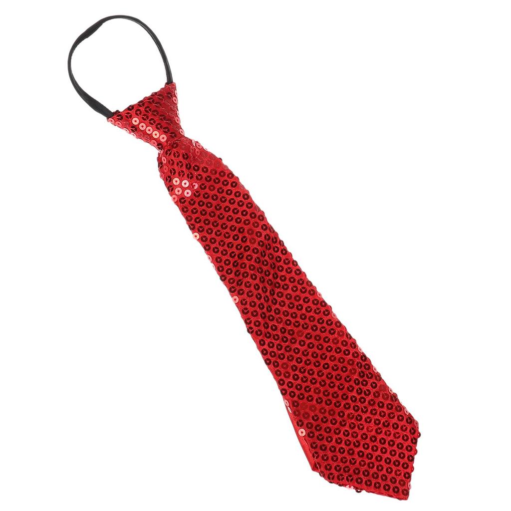 Cravatta Unisex Pre-annodata con Paillettes Cravatta Scintillante Glitter per Costume da Festa