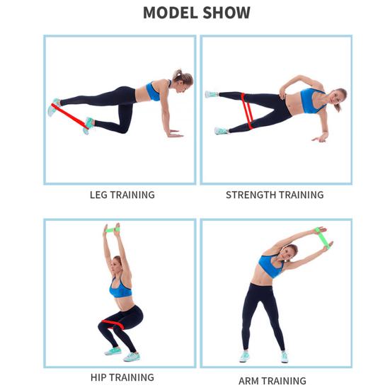 Resistance Band Men Women Glutes Hip Building Booty Band Yoga Workout Thighs Exercise Band Stretching Training Band Home Gym