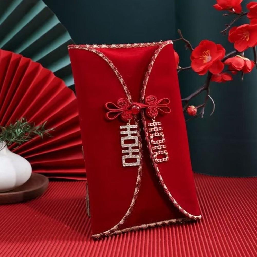 Luxury Big Red Envelope Traditional Ten Thousand Yuan Red Envelope  Gift Giving